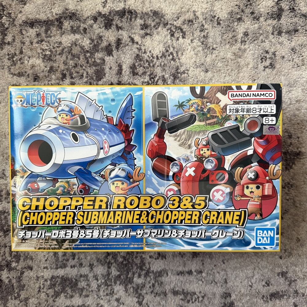 One Piece Chopper Robo 3 & 5 Chopper Submarine & Chopper Crane Model Kit